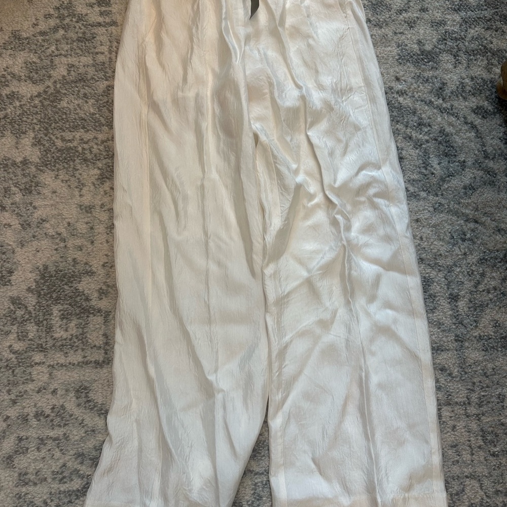 J. Crew White Wide-Leg Pants XSP